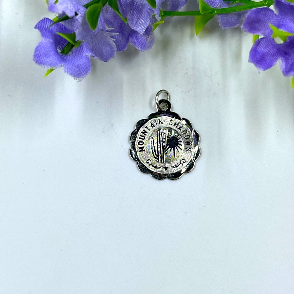 925 Sterling Silver Crea Silver Brand Mountains Shadow Pendant